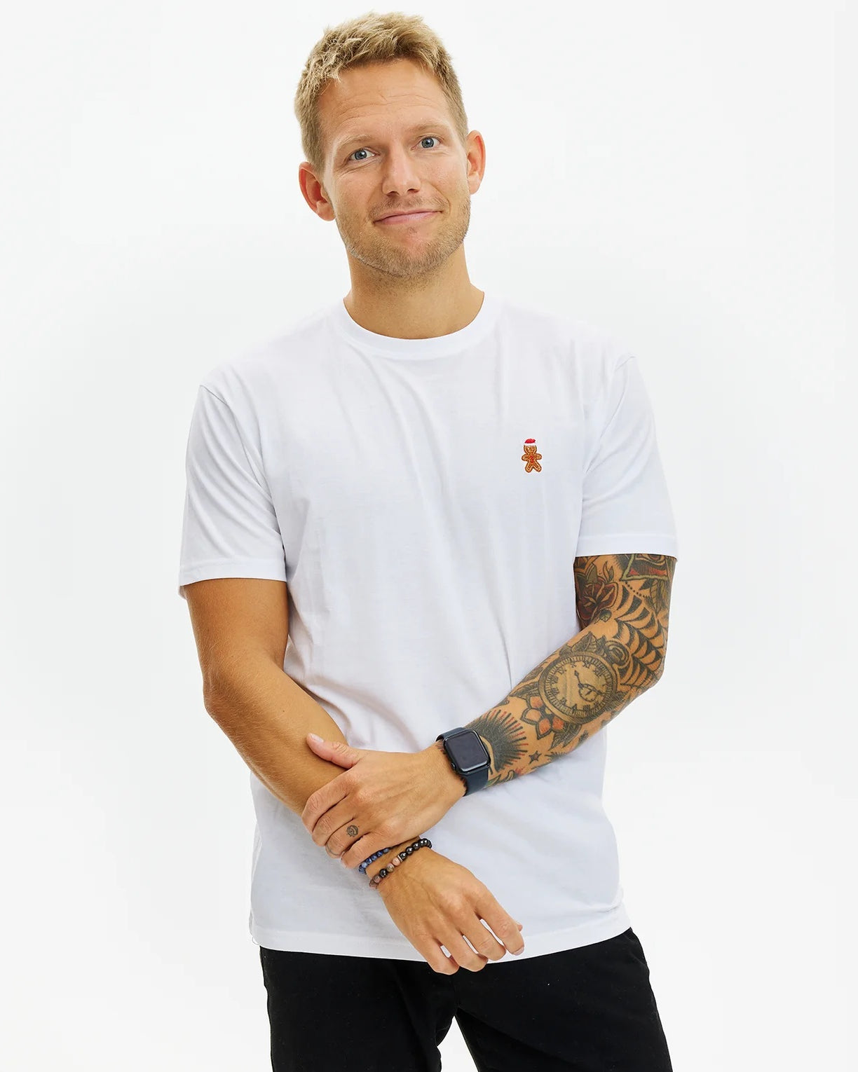 White Mens and Womens Christmas T-Shirt Gingercookie