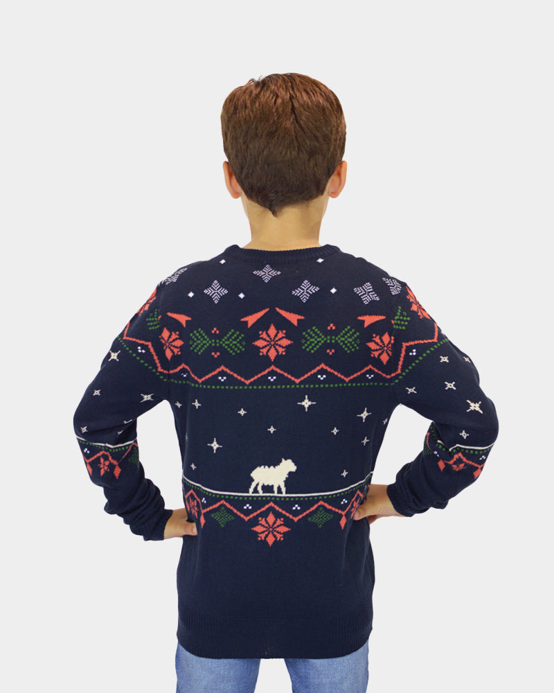 Children's Christmas Jumper Boy Nativity