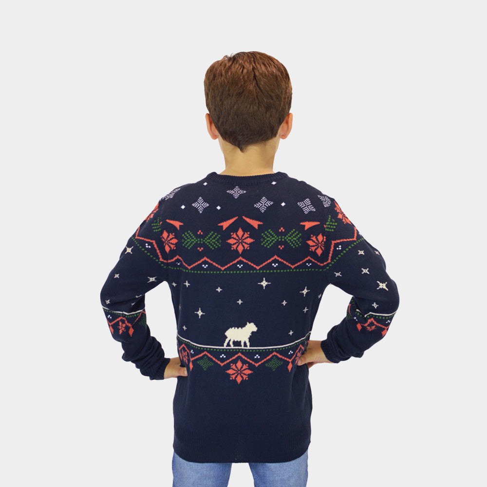 Children's Christmas Jumper Boy Nativity