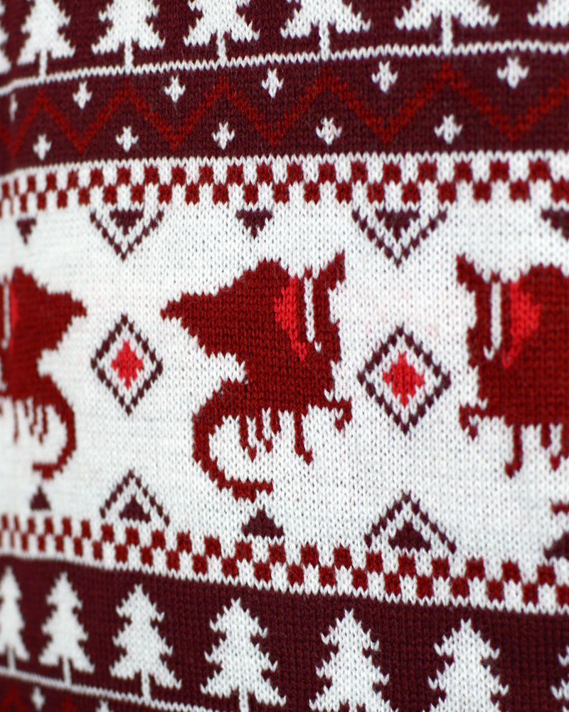 Christmas is Coming Couples Christmas Jumper Dragon