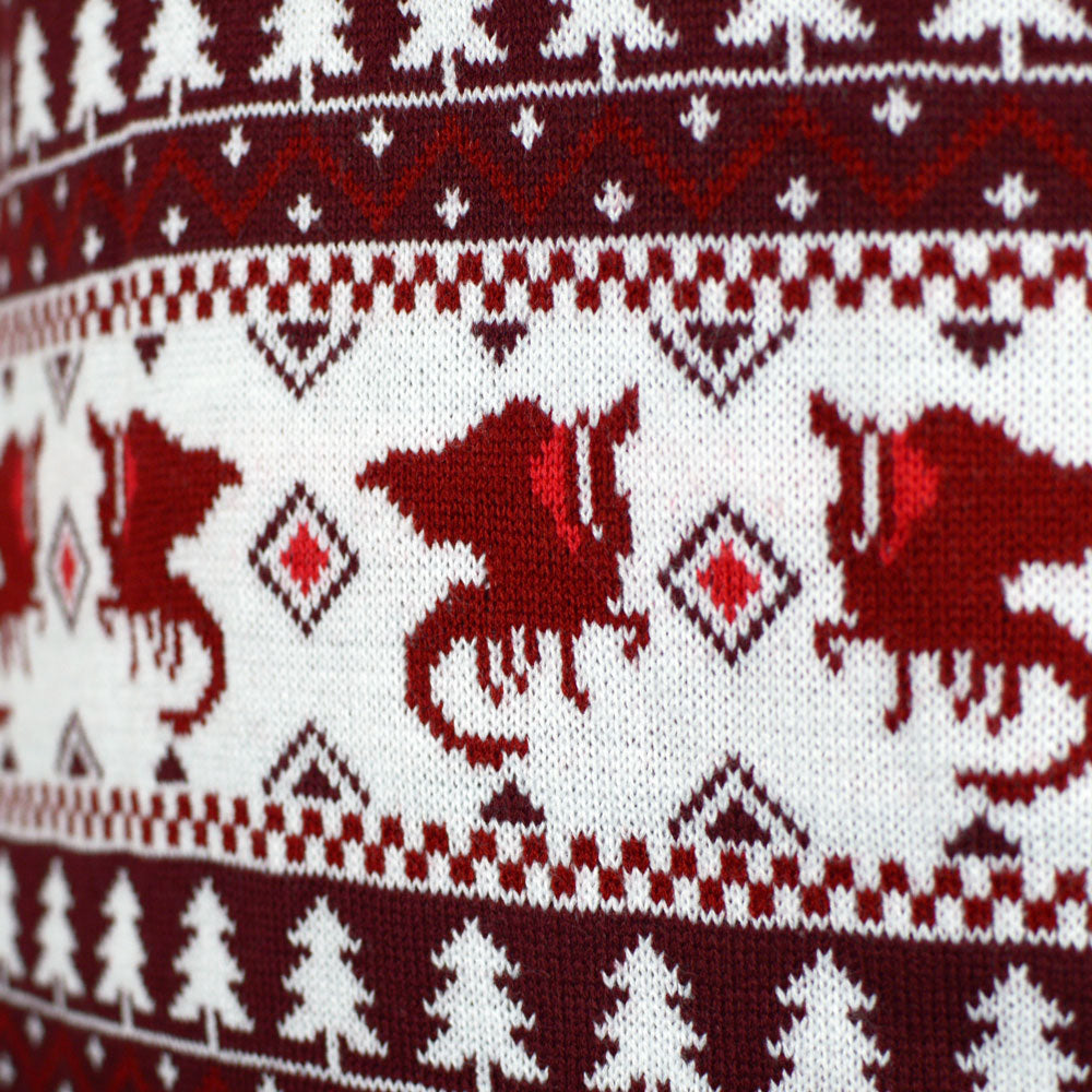 Christmas is Coming Couples Christmas Jumper Dragon