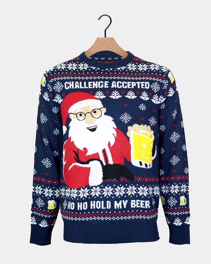 Couple's Christmas Jumper 3D Beer Pocket