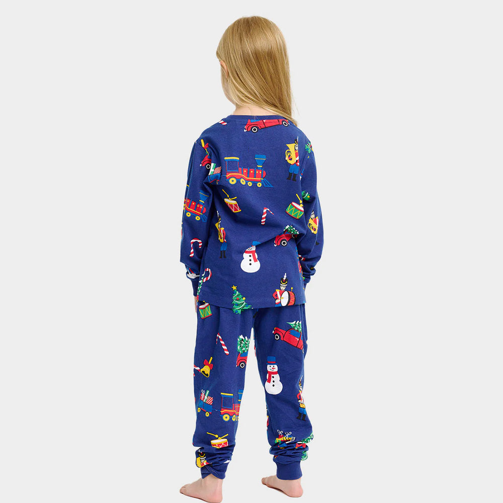 Christmas Pyjama for Children blue Christmas Toys