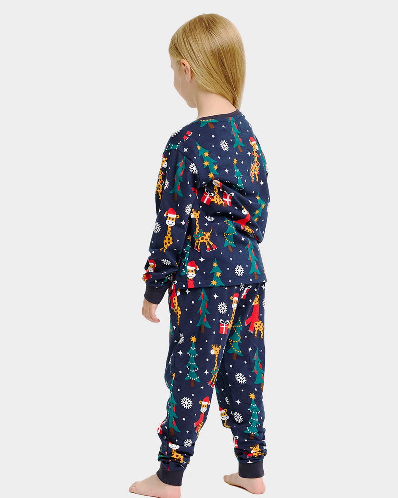 Christmas Pyjama for Children with Giraffes