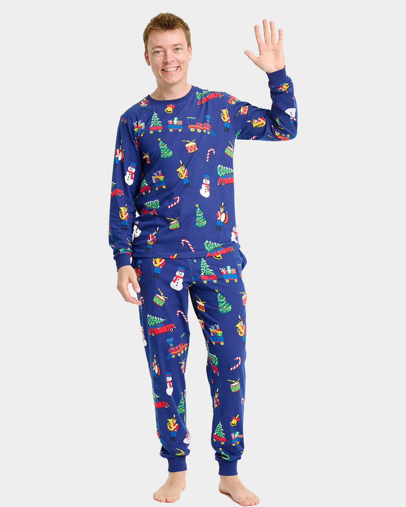 Christmas Pyjama for Family with Christmas Toys Men