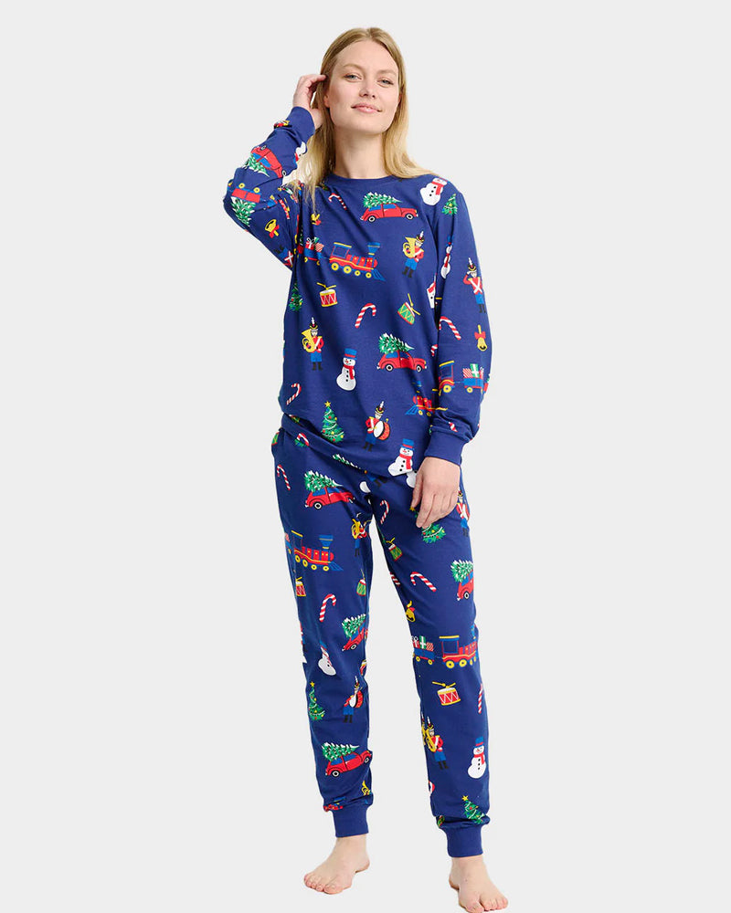 Christmas Pyjama for Family with Christmas Toys Women