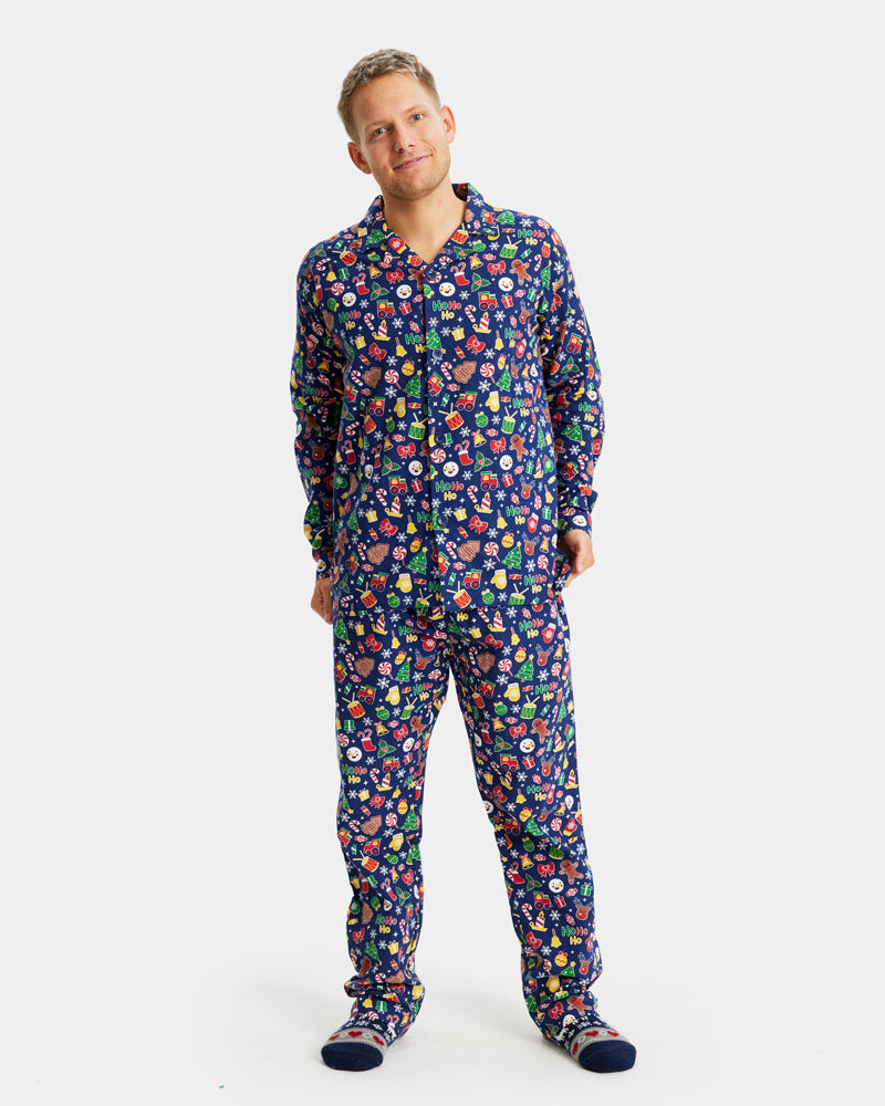 Christmas Dream Blue Christmas Pyjama for Men