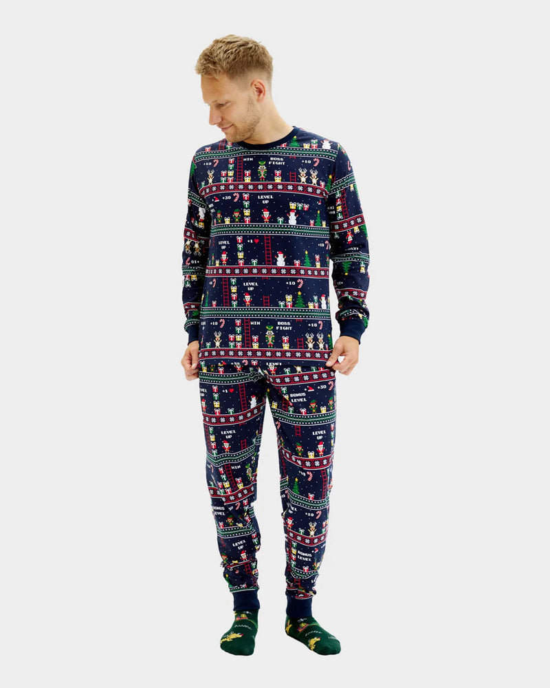 Christmas Pyjama for Men Vintage Gaming Women