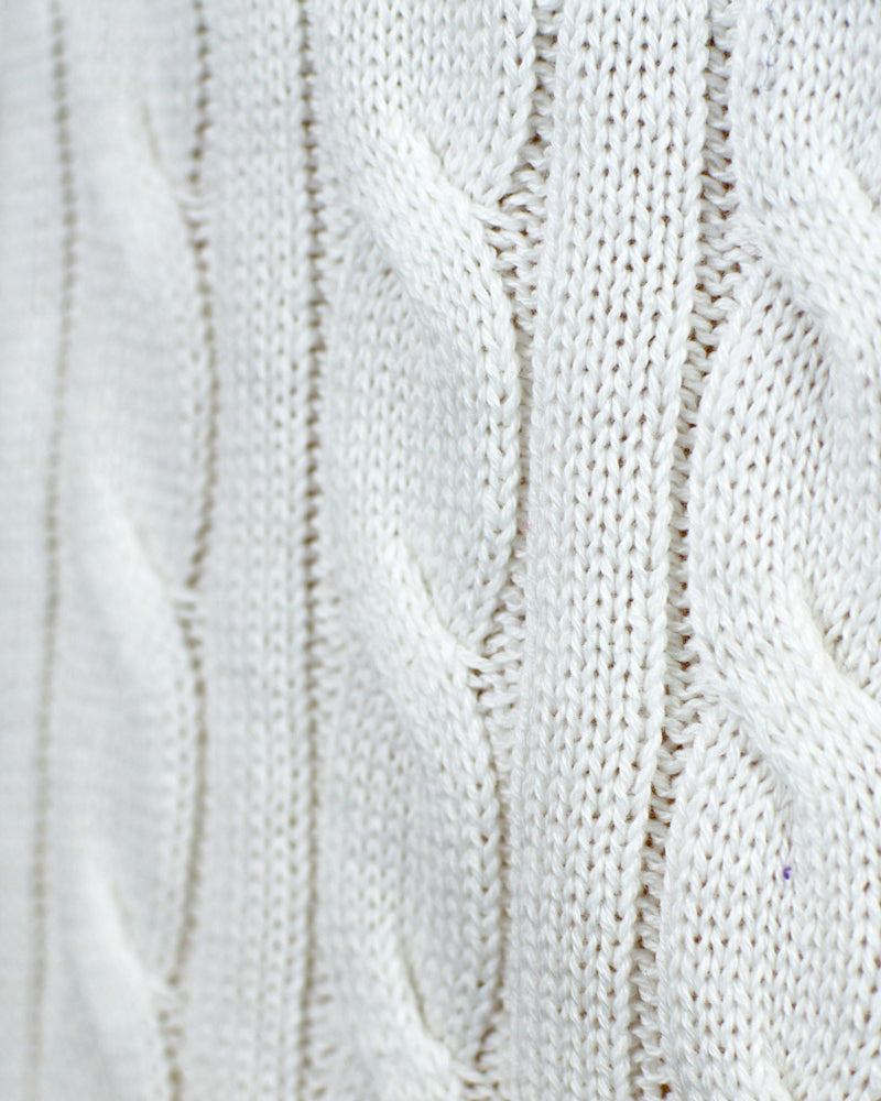Alaska Classy White Men's Christmas Jumper detail