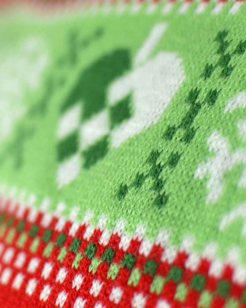 detail Red LED light-up Men's Christmas Jumper with Christmas Tree