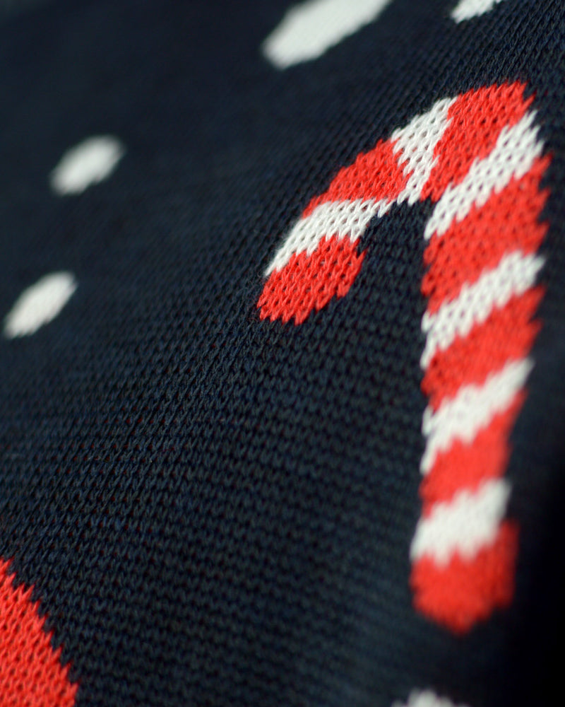 Detail Gingerbread Blue Boys and Girls Christmas Jumper