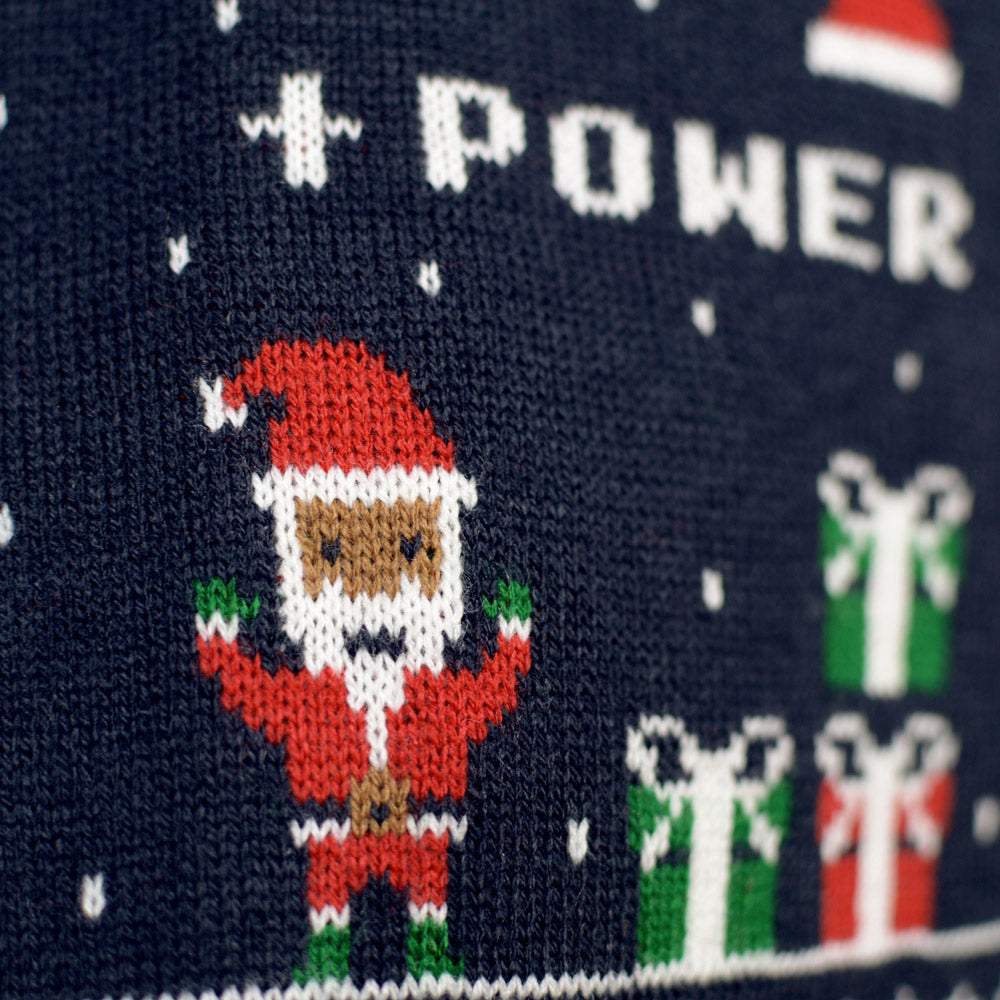 Boys and Girls Christmas Jumper Vintage Gaming Santa