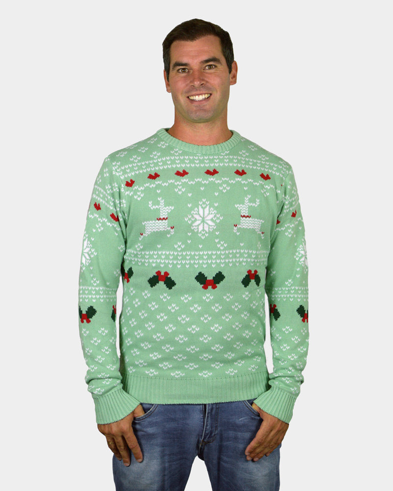 Green Sweet Couple's Christmas Jumper mens
