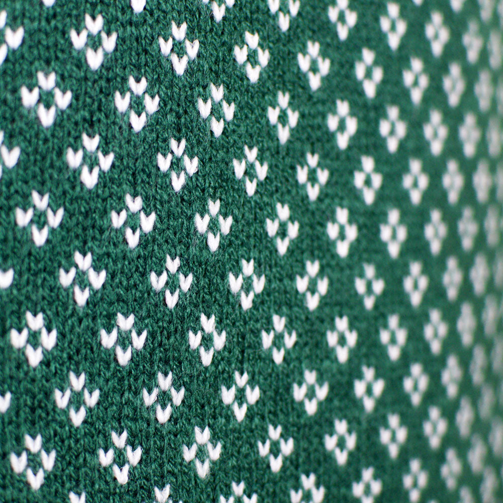 Green and White Couples Christmas Jumper Classy