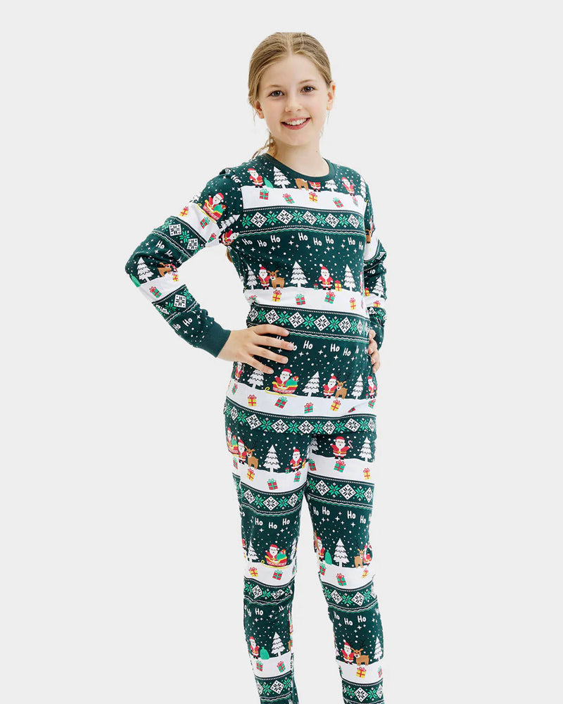 Jolly Green Christmas Pyjama for Children Girl