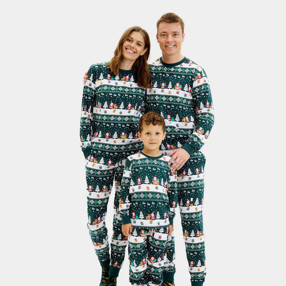 Jolly Green Christmas Pyjama for Family
