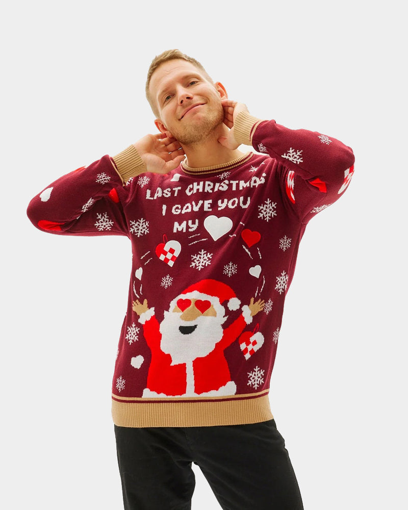 Last Christmas I gave you my Heart Couple's Christmas Jumper mens