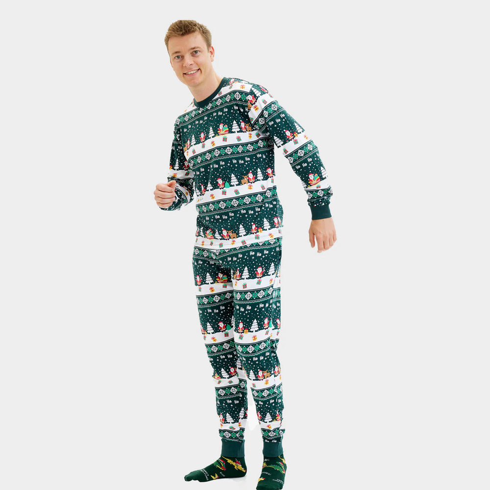 Men Jolly Green Christmas Pyjama