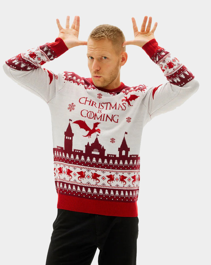 "Christmas is Coming" Couple's Christmas Jumper mens