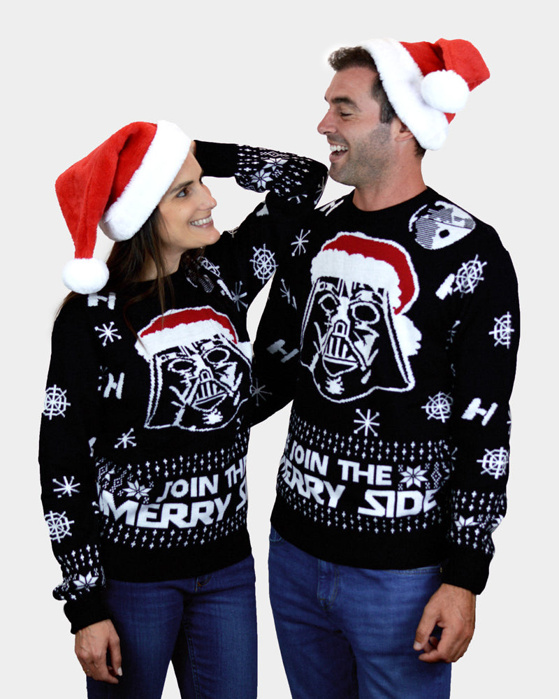 Star Wars Join The Merry Side Boys and Girls Christmas Jumper Womens and Mens