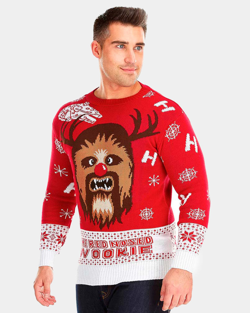 Mens Star Wars Wookiee Womens Christmas Jumper