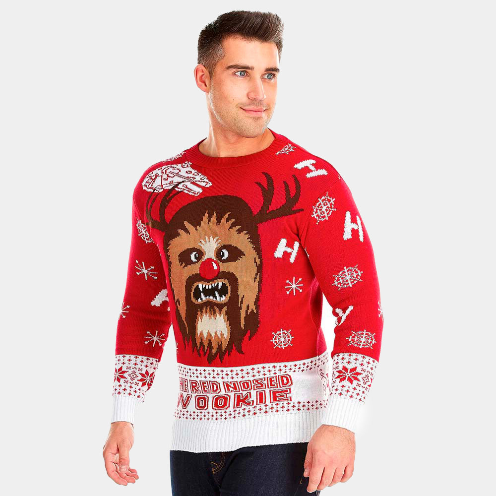 Mens Star Wars Wookiee Womens Christmas Jumper