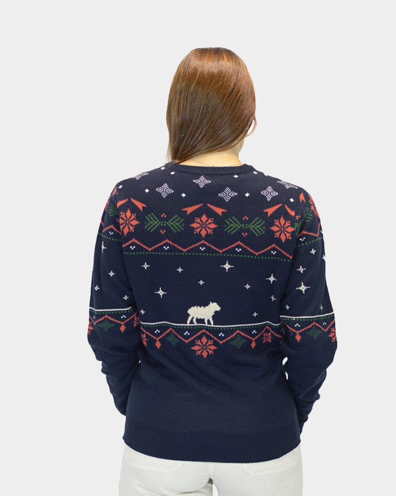 Womens Nativity Christmas Jumper