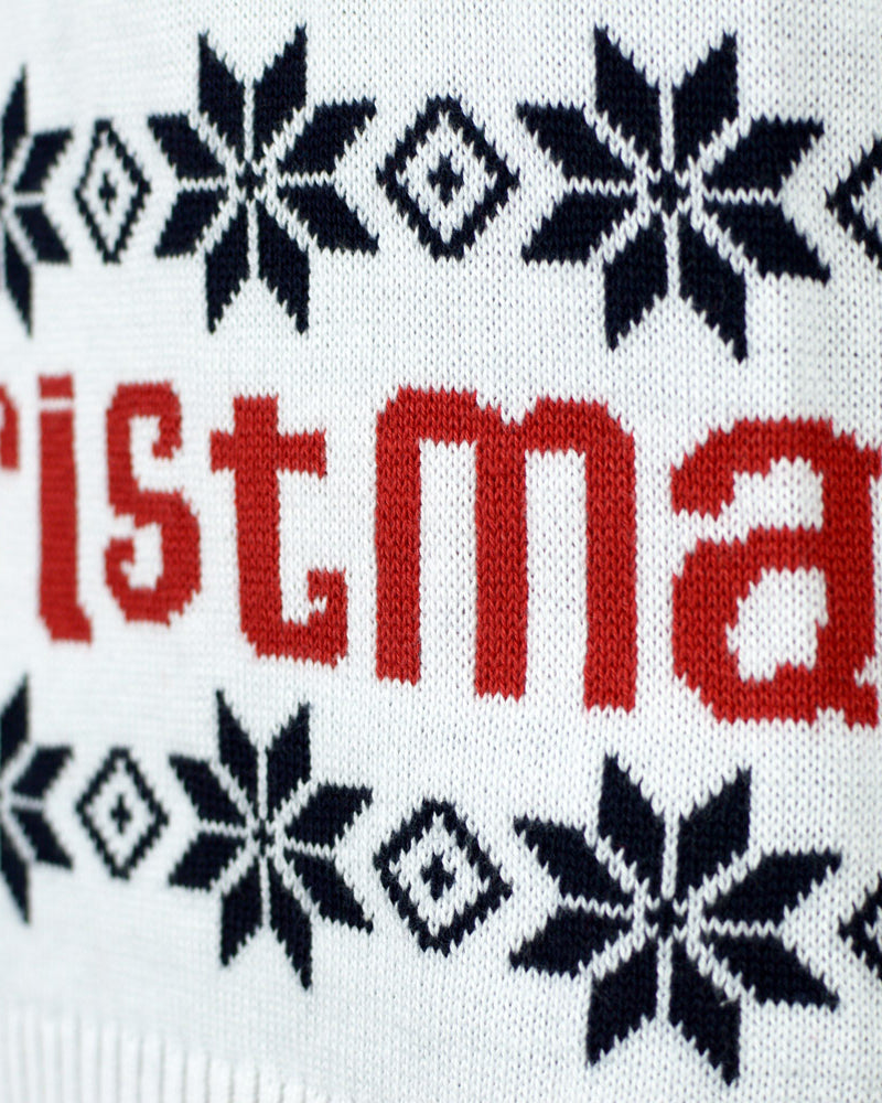 Organic Cotton Boys and Girls Christmas Jumper Santa Rudolph Blue