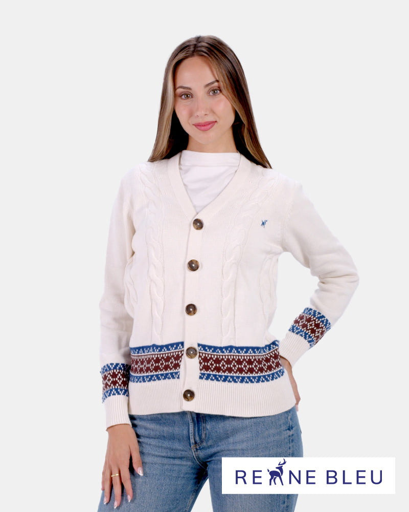 Organic Cotton Cardigan Womens Jumper Renne