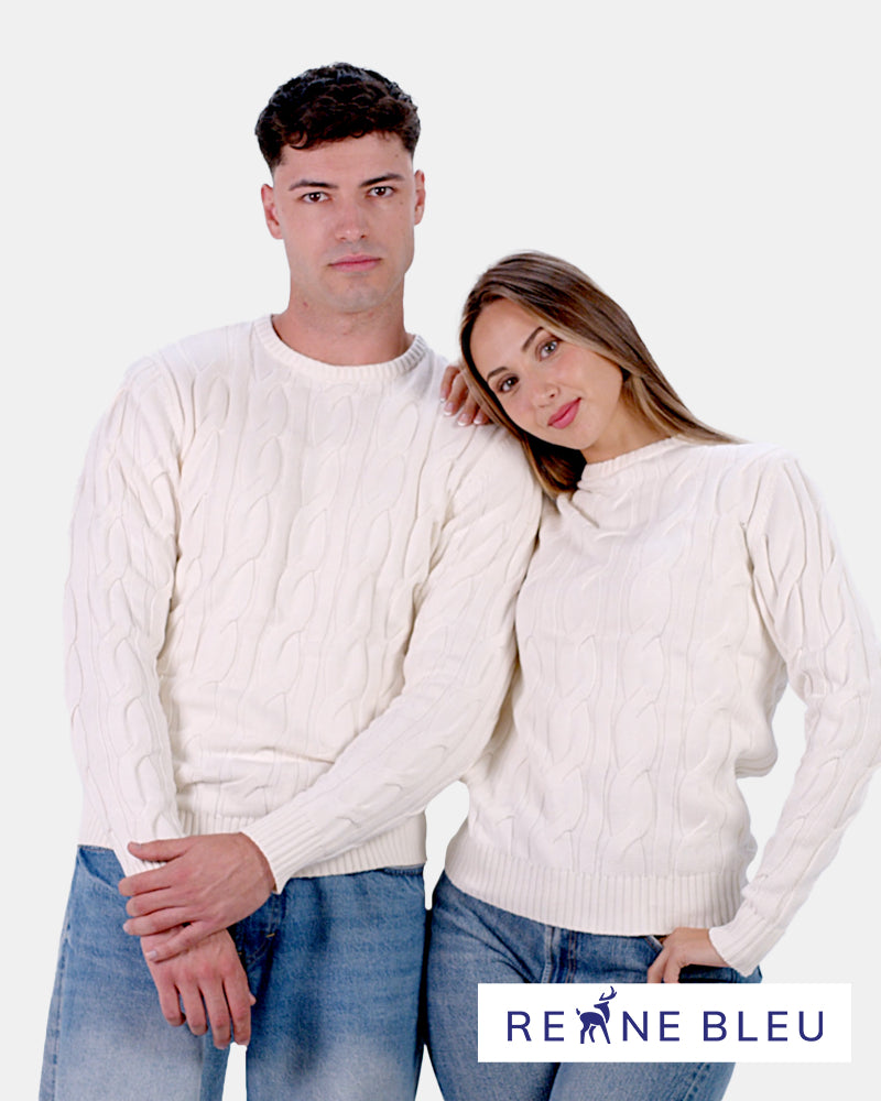 Organic Cotton Couple Jumper Snowfall