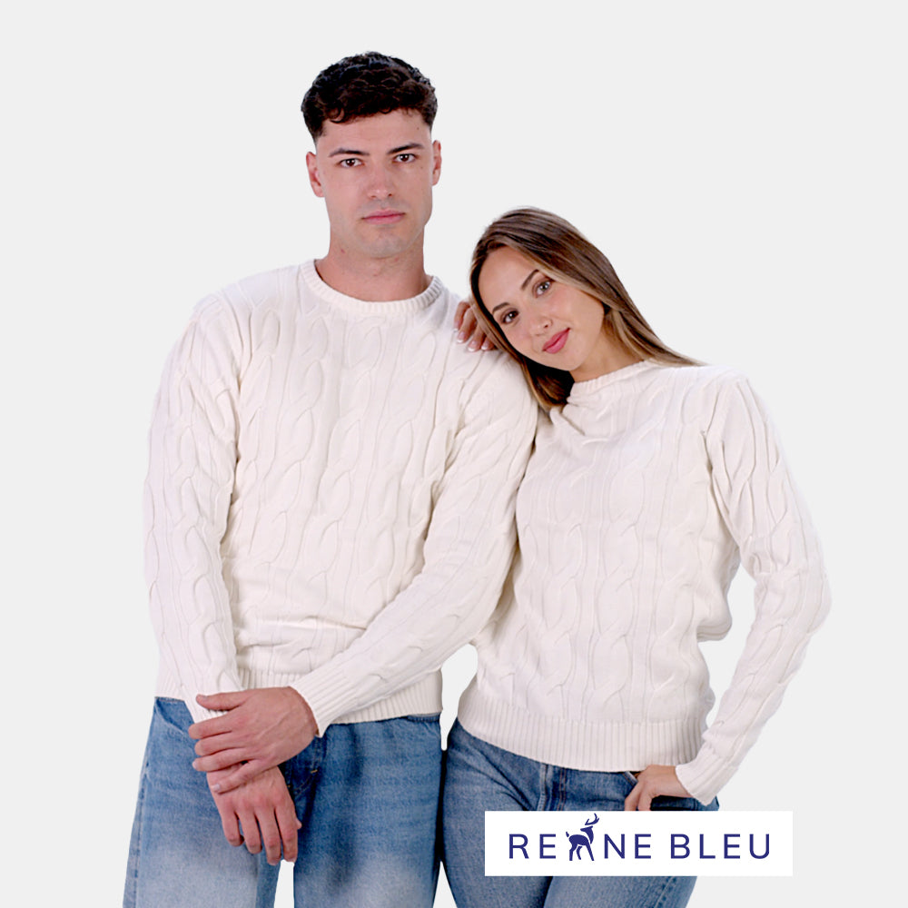 Organic Cotton Couple Jumper Snowfall