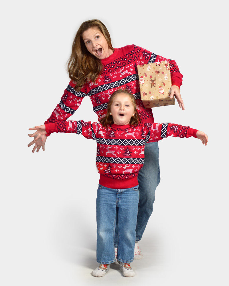 Matching Family Red Christmas Jumper 'Canada'