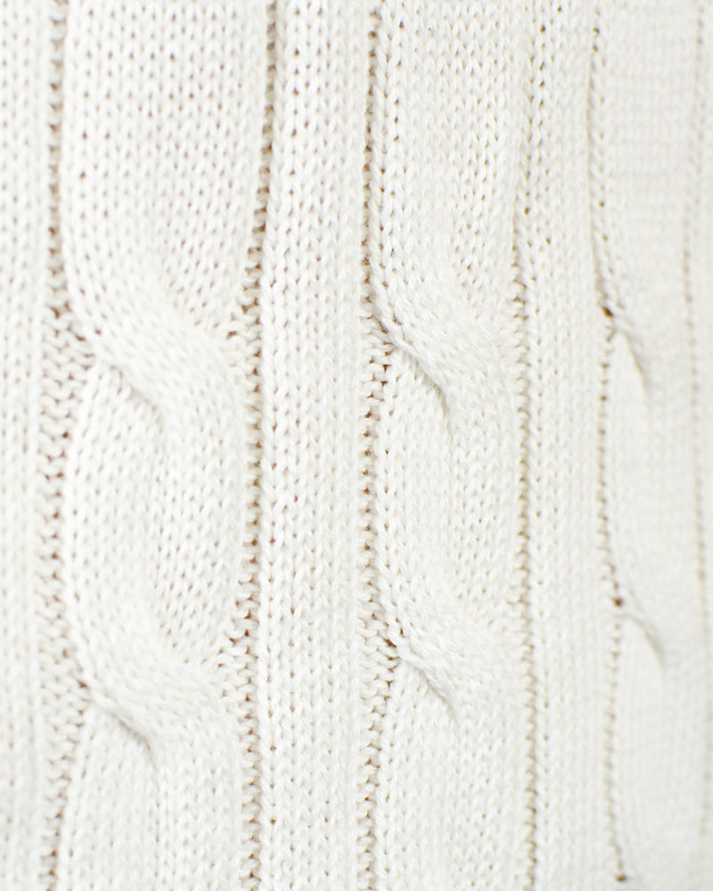 Classy White Organic Cotton Womens Reindeers Christmas Jumper