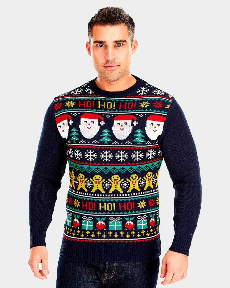 Santa Ho Ho Ho! Couple's Christmas Jumper mens