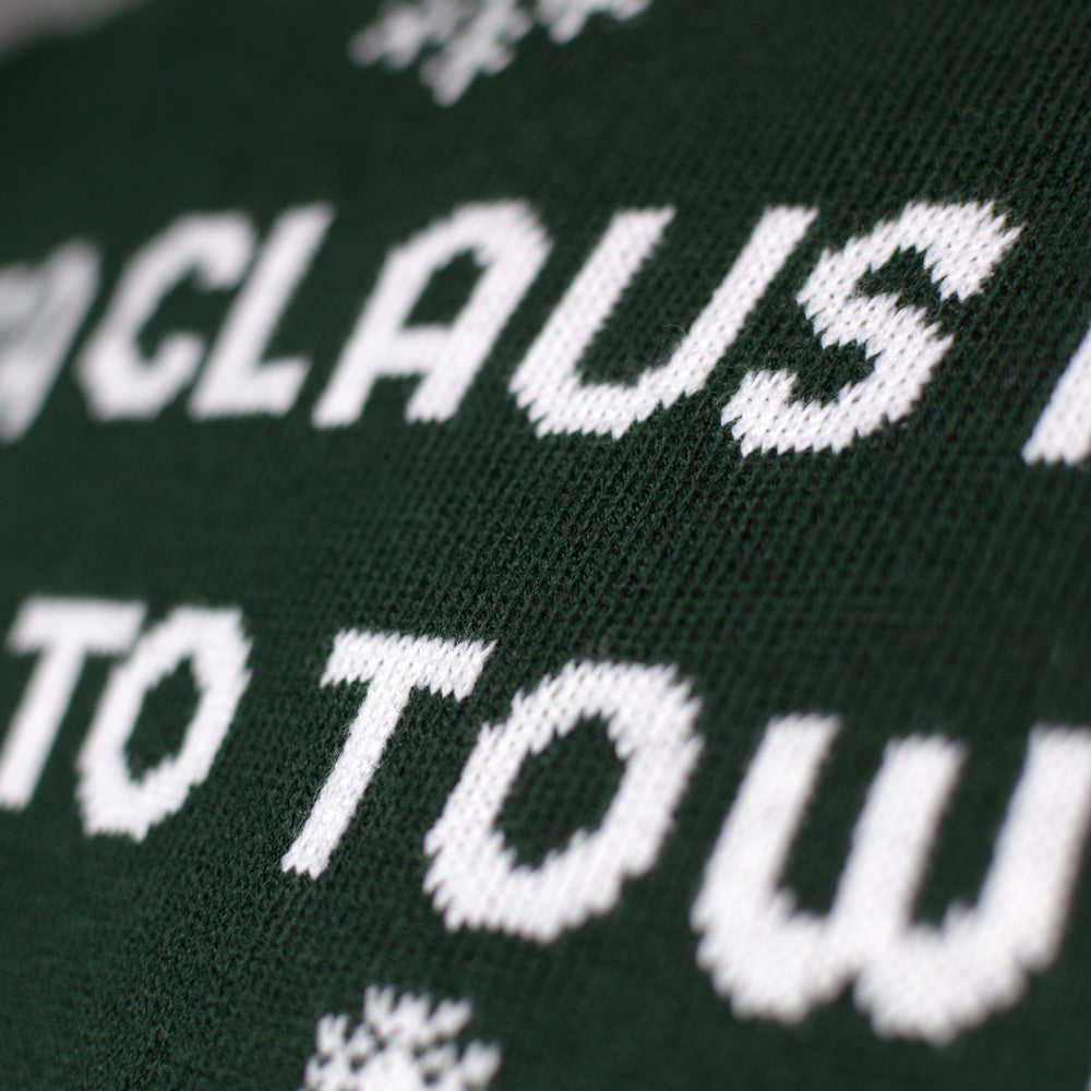 Santa LED light-up Couples Christmas Jumper is Coming to Town