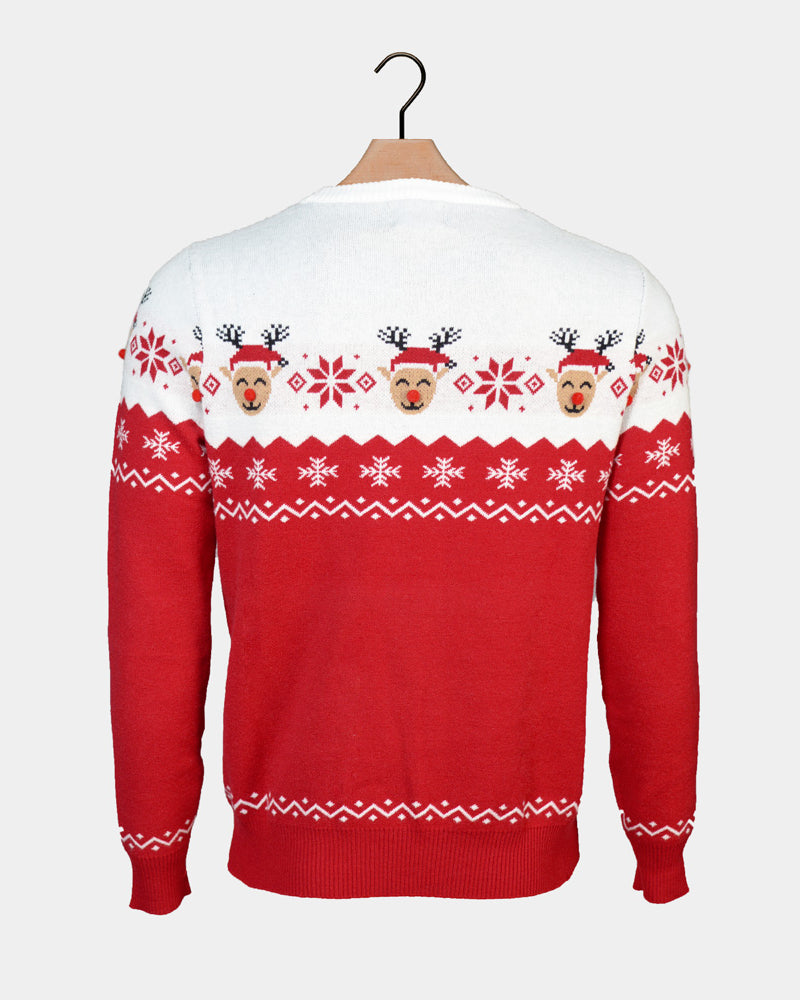 Womens Christmas Jumper Reindeer Adorable