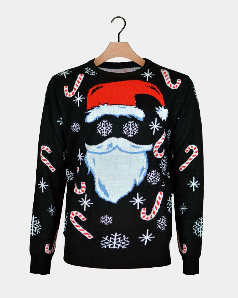 Black Santa Family Christmas Jumper