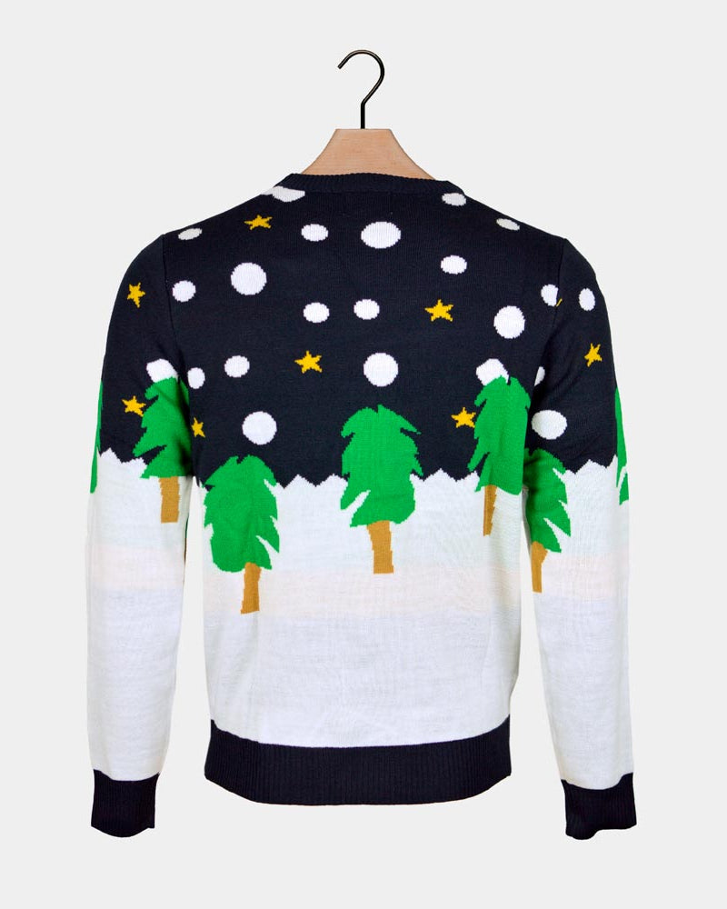 Christmas Jumper with 3D Snowman Back