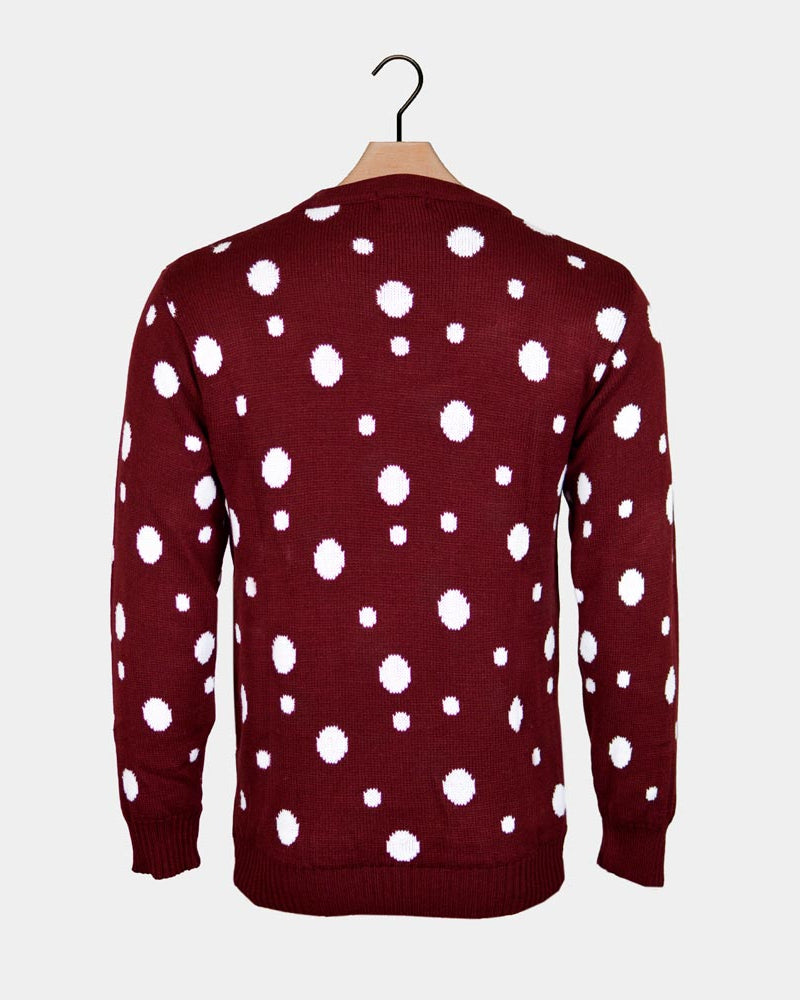 Christmas Jumper with Batman Rudolph and Superman Santa Back