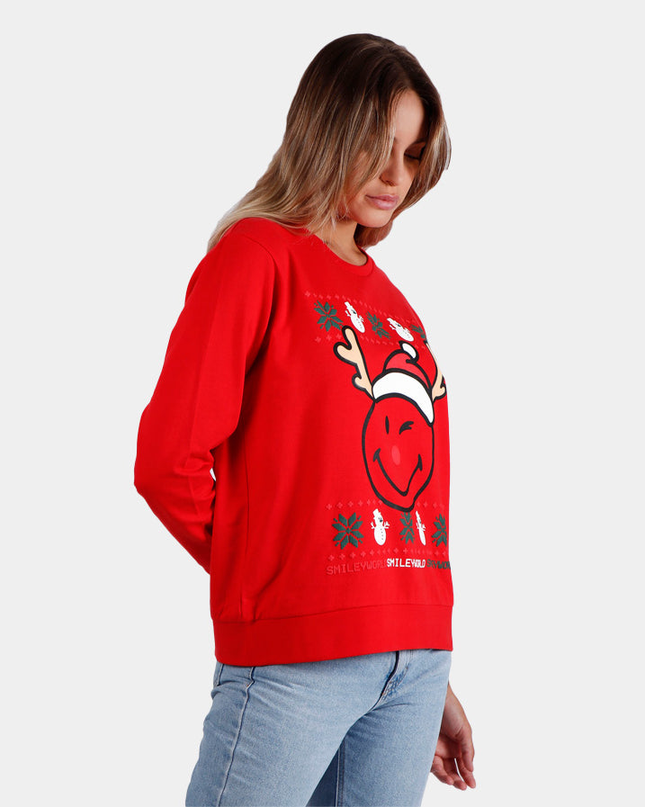 Christmas Sweatshirt Oh Deer Womens