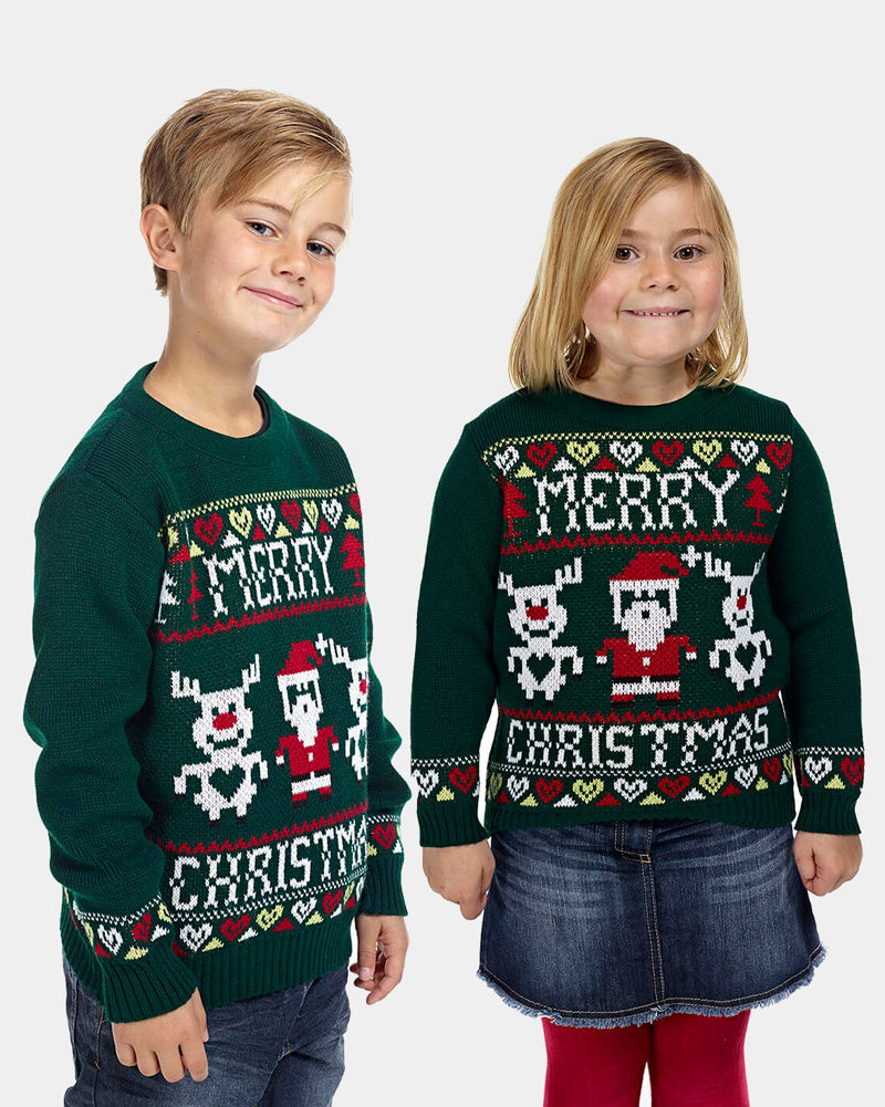 Kids Family Merry Christmas Jumper