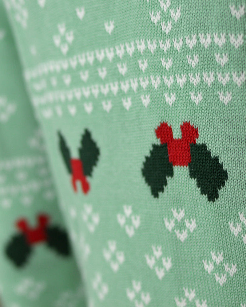 Green Sweet Boys and Girls Christmas Jumper Detail
