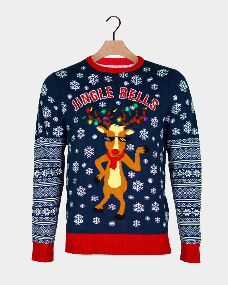 LED light-up Christmas Jumper Jingle Bells