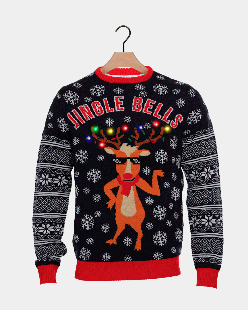 LED light-up Family Christmas Jumper Jingle Bells 2021