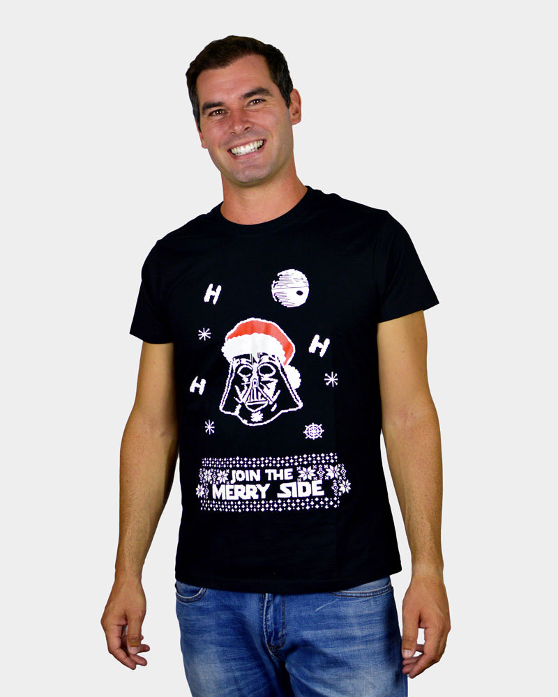 Mens Christmas T-Shirt Star Wars Darth Vader