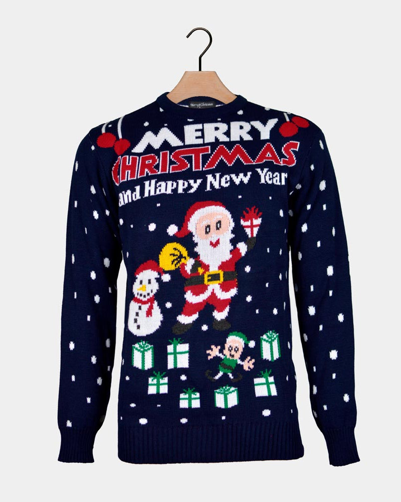 Merry Christmas and Happy New Year Christmas Jumper
