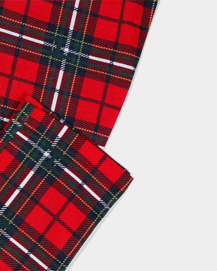 Red Girls Christmas Piyama Smile Bottoms