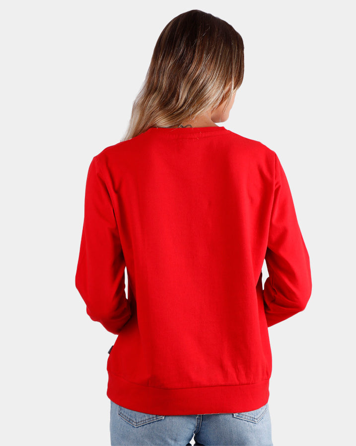 Womens Christmas Sweatshirt Smile Back