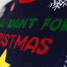 Christmas Food LED light-up Christmas Jumper detail 1