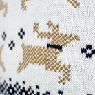 Alaska Classy White Christmas Jumper reindeers